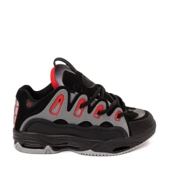 Mens Osiris D3 2001 Skate Shoe - Black / Light Grey / Red