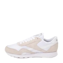 Mens Reebok Classic Nylon Athletic Shoe - White / White