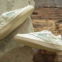 Mens Reebok Club C Vintage 85 Athletic Shoe - Chalk / Paperwhite / Glen Green