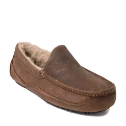 Mens UGG® Ascot Matte Leather Slipper - Tan