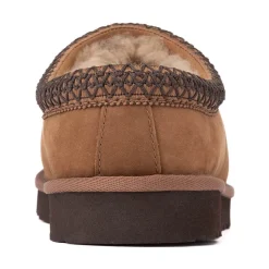 Mens UGG® Tasman II Nubuck Slipper - Dark Chestnut