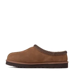 Mens UGG® Tasman II Nubuck Slipper - Dark Chestnut