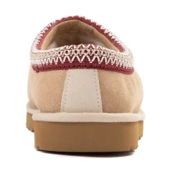 Mens UGG® Tasman II Slipper - Driftwood / Biking Red