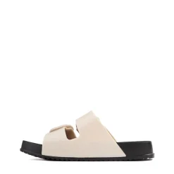 Mini Melissa Cozy Slide Sandal - Little Kid / Big Kid - Black / Beige