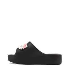 Mini Melissa + Hello Kitty® & Friends Free Platform Slide Sandal - Little Kid / Big Kid - Black