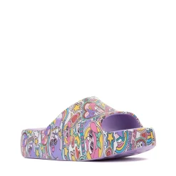 Mini Melissa + Hello Kitty® & Friends Free Platform Slide Sandal - Little Kid / Big Kid - Lilac