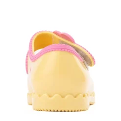 Mini Melissa Hip Ballerina Casual Shoe - Toddler / Little Kid - Yellow / Pink