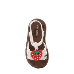 Mini Melissa Hip Strawberry Sandal - Toddler / Little Kid - Pearly White