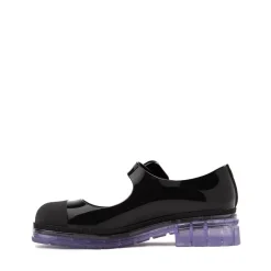 Mini Melissa June Mary Jane Loafer - Little Kid / Big Kid - Black / Clear