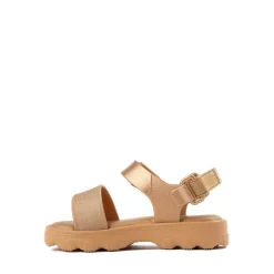 Mini Melissa Kick Off Sandal - Toddler / Little Kid - Gold