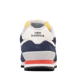 New Balance 574 Athletic Shoe - Baby / Toddler - Navy / Blast Red