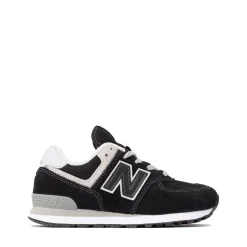 New Balance 574 Athletic Shoe - Big Kid - Black / White