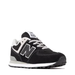 New Balance 574 Athletic Shoe - Big Kid - Black / White