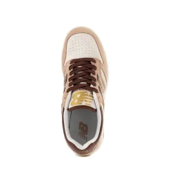 New Balance 480 Athletic Shoe - Big Kid - Flat Taupe / Rich Oak