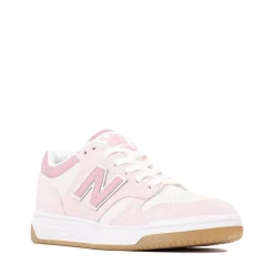 New Balance 480 Athletic Shoe - Big Kid - Pink / White