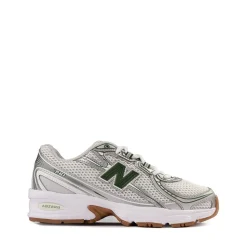 New Balance 740 Athletic Shoe - Big Kid - Silver Metallic / Alpine Green