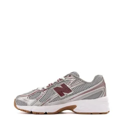 New Balance 740 Athletic Shoe - Big Kid - Silver Metallic / Burgundy