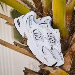 New Balance 530 Athletic Shoe - Big Kid - White / Natural Indigo