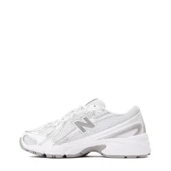 New Balance 740 Athletic Shoe - Big Kid - White / Silver Metallic