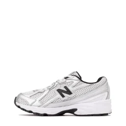 New Balance 740 Athletic Shoe - Big Kid - White / Silver Metallic / Black