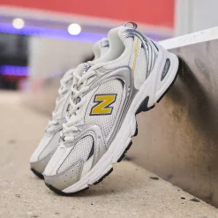 New Balance 530 Athletic Shoe - Grey / Off White / Yellow