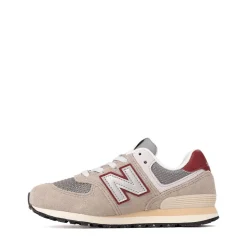New Balance 574 Athletic Shoe - Little Kid - Arid Stone / Burgundy