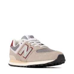 New Balance 574 Athletic Shoe - Little Kid - Arid Stone / Burgundy