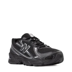 New Balance 740 Athletic Shoe - Little Kid - Black / Silver Metallic