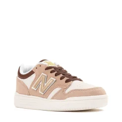 New Balance 480 Athletic Shoe - Little Kid - Flat Taupe / Rich Oak