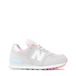 New Balance 574 Athletic Shoe - Little Kid - Grey / Multicolor