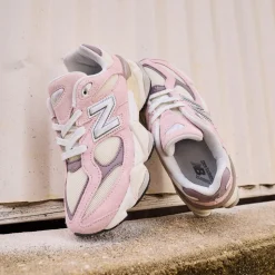 New Balance 9060 Athletic Shoe - Little Kid - Rose Sugar / Ice Wine