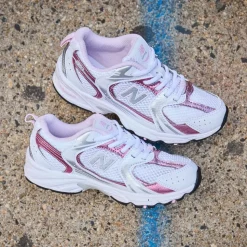 New Balance 530 Athletic Shoe - Little Kid - White / Pink