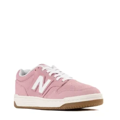 New Balance 480 Athletic Shoe - Little Kid - White / Pink Taffy