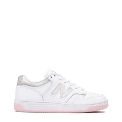 New Balance 480 Athletic Shoe - Little Kid - White / Rose Sugar
