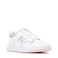 New Balance 480 Athletic Shoe - Little Kid - White / Rose Sugar