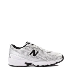 New Balance 740 Athletic Shoe - Little Kid - White / Silver Metallic / Black