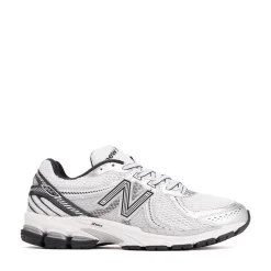 New Balance 860v2 Athletic Shoe - White / Black / Silver Metallic