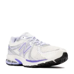 New Balance 860v2 Athletic Shoe - White / Electric Indigo