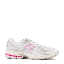 New Balance 860v2 Athletic Shoe - White / Pink Heat