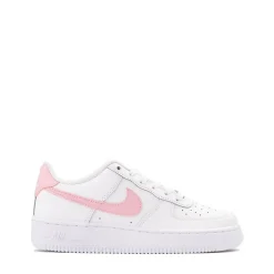 Nike Air Force 1 Low Athletic Shoe - Big Kid - White / White / Medium Soft Pink