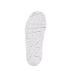 Nike Air Max 90 LTR Athletic Shoe - Big Kid - White / Metallic Silver / White / White