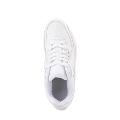 Nike Air Max 90 LTR Athletic Shoe - Big Kid - White / Metallic Silver / White / White