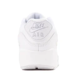 Nike Air Max 90 LTR Athletic Shoe - Big Kid - White / Metallic Silver / White / White