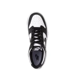 Nike Dunk Low Athletic Shoe - Big Kid - White / White / Black
