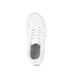 Nike Force 1 Low Athletic Shoe - Little Kid - White / White / White / White