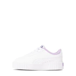 PUMA Carina 3.0 Butterfly Athletic Shoe - Baby / Toddler - White / Violet