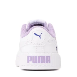 PUMA Carina 3.0 Butterfly Athletic Shoe - Baby / Toddler - White / Violet