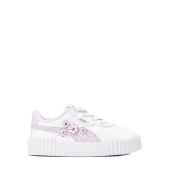 PUMA Carina 3.0 First Blossom Athletic Shoe - Baby / Toddler - White / Lilac Frost