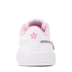 PUMA Carina 3.0 Jelly Stars Athletic Shoe - Baby / Toddler - White / Pink