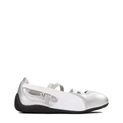 PUMA Speedcat Ballet Metallic Sneaker - Little Kid / Big Kid - Metallic Ash Gray / PUMA White